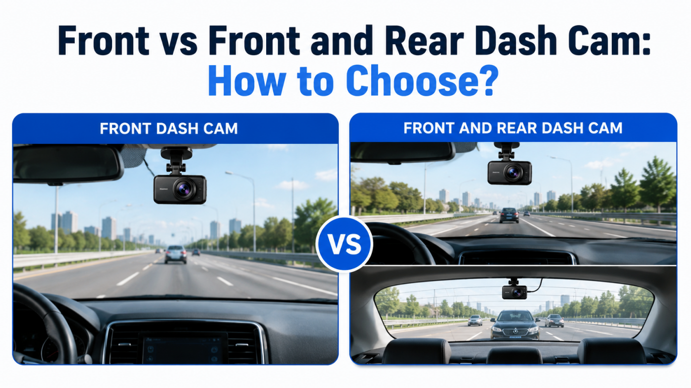 Front vs Front and Rear Dash Cam: How to Choose?
