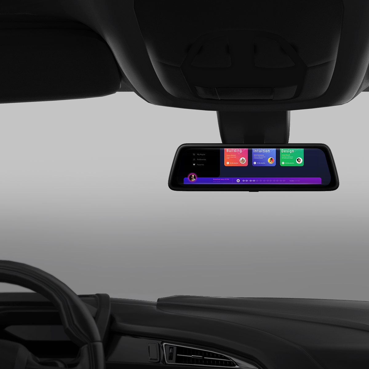 DDPAI Mola E3 2K 9.35-Inch Touch Screen Rearview Dash Cam
