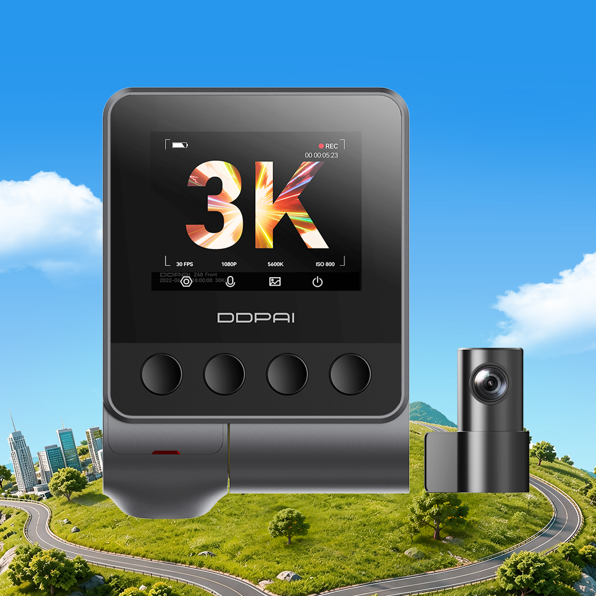 DDPAI Z40 Dual 3K 1944P Dash Cam